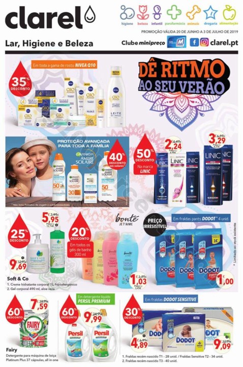 Antevisão Folheto CLAREL Promoções de 20 junho 