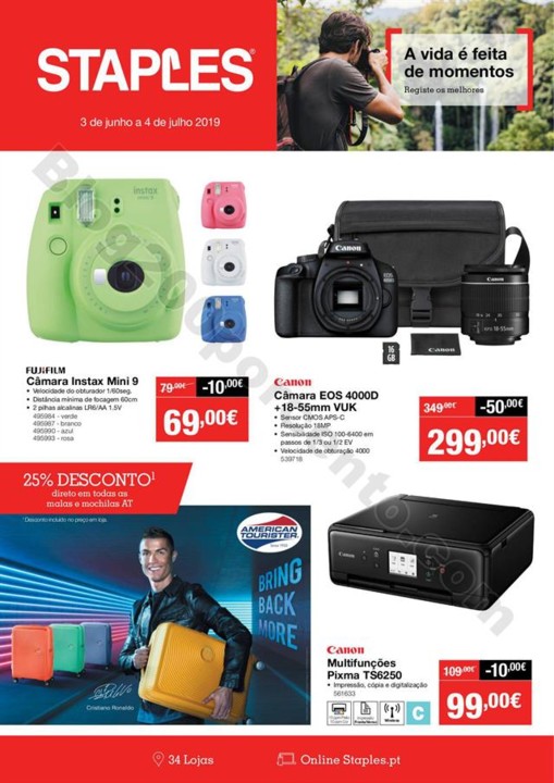 Antevisão Folheto STAPLES Promoções de 3 junho 