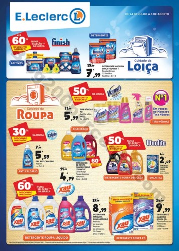 Extra E-LECLERC Limpeza promoções de 24 julho a 