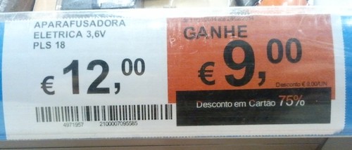 125% em ferramentas eléctricas e manuais ! 