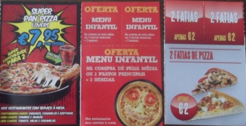 Vales Pizza Hut, até 31 de Outubro de 2013
