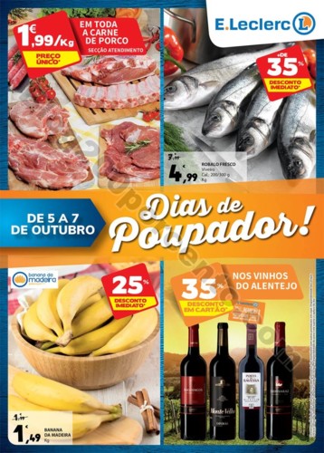 Antevisão Folheto E-LECLERC fim de semana - 5 a 7