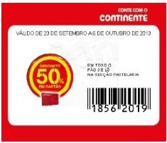 50% em todos os pão de ló