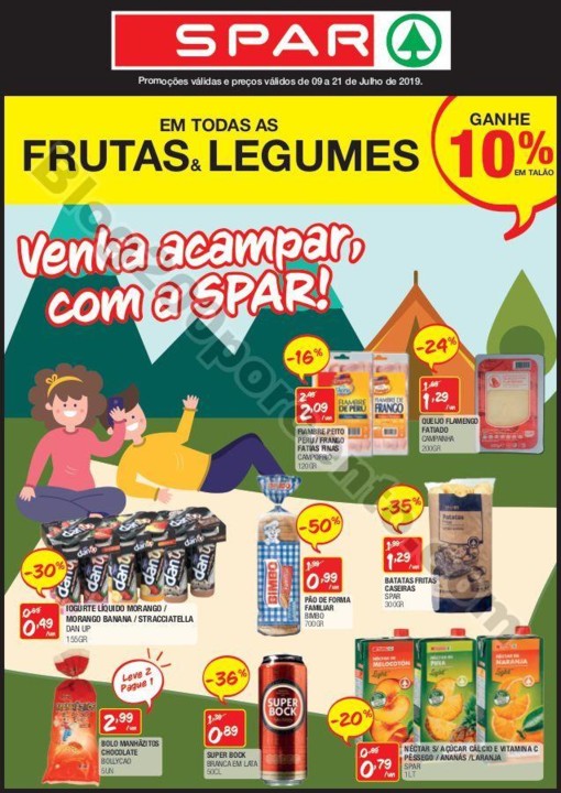 Antevisão Folheto SPAR Promoções de 9 a 21 julh