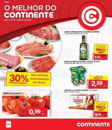 Novo folheto | CONTINENTE | de 21 a 27 janeiro