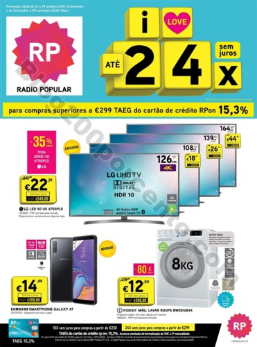 Antevisão folheto RADIO POPULAR Promoções de 16