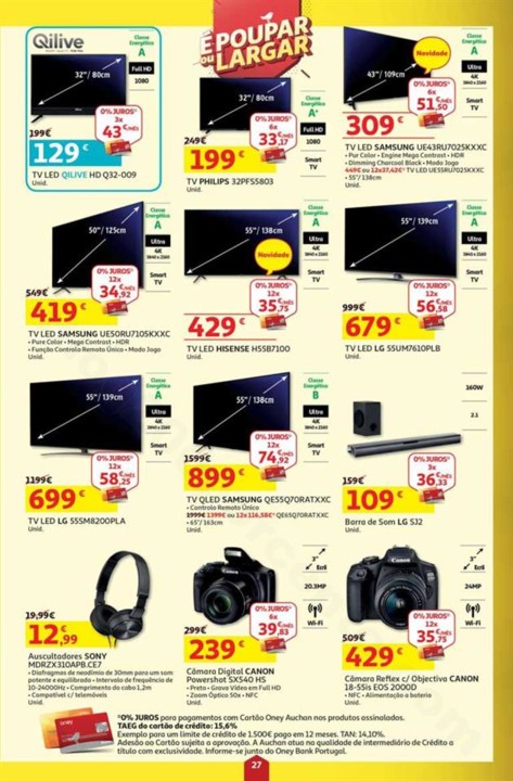 Antevisão Folheto AUCHAN Poupar ou Largar Promoç