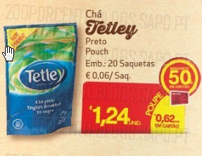 Acumulação 75% desconto | CONTINENTE | Tetley