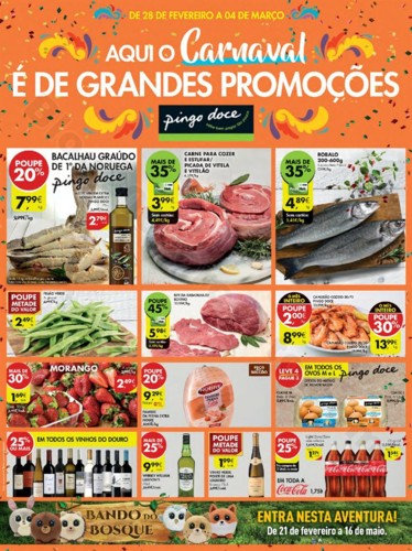 Antevisão Folheto PINGO DOCE Fim de semana 28 fev