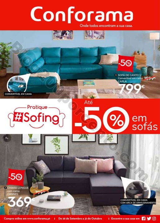 Antevisão Folheto CONFORAMA Promoções de 26 set