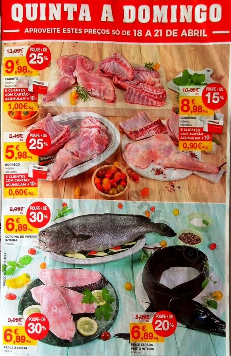 Intermarché Folheto promoções de 18 a 24 abril 