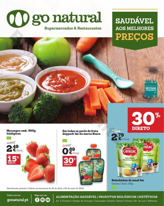 Antevisão Folheto GO NATURAL Promoções de 23 ab