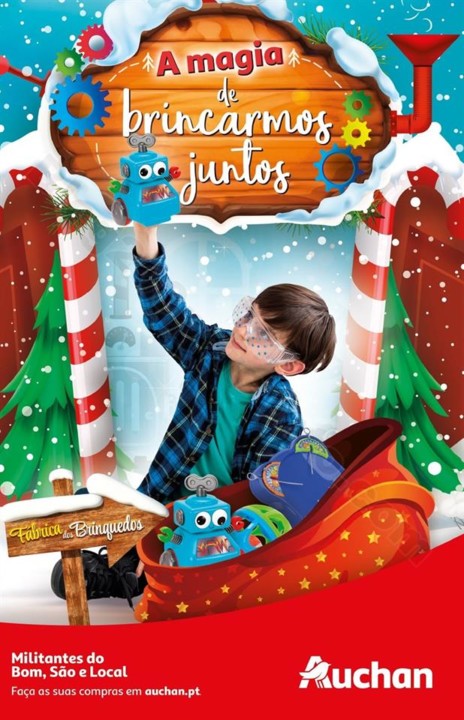 Folheto Brinquedos Natal AUCHAN Promoções de 8 n