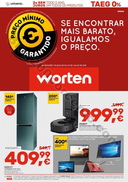 Antevisão Folheto WORTEN Promoções de 18 a 31 j