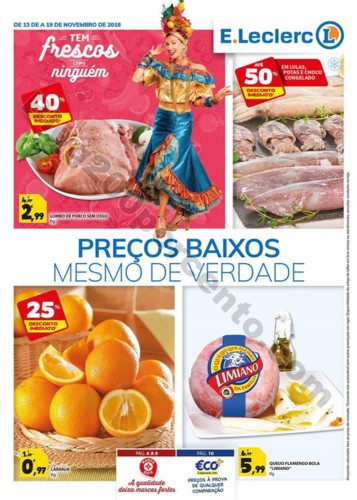 Antevisão Folheto E-LECLERC Promoções de 13 a 1