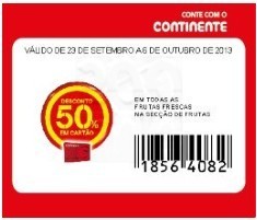 50% em frutas no continente