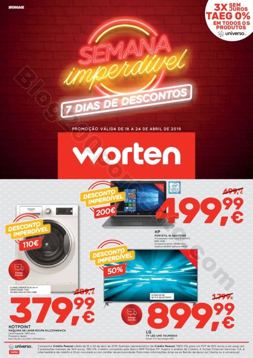 Antevisão Folheto WORTEN Semana Imperdível 18 a 