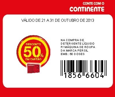 Acumulação | CONTINENTE | Persil Liquido de 22 a 31 Outubro