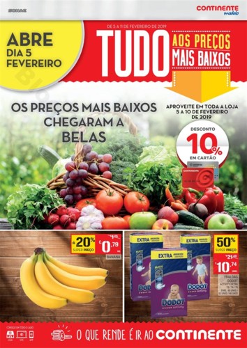 Antevisão Folheto CONTINENTE abertura Belas 5 a 1