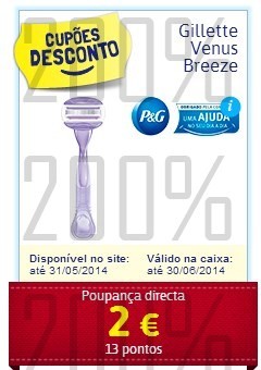 Acumulação 50% + Vale | CONTINENTE | de 1 a 7 abril - Gillette