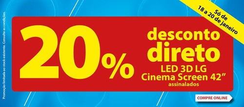 20% desconto direto | RÁDIO POPULAR | de 18 a 20 janeiro