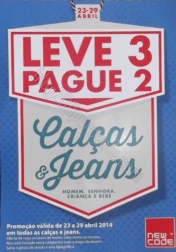 Leve 3 Pague 2 | CODE / PINGO DOCE | até 29 abril