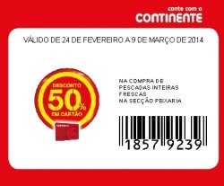 Acumulação SP + 50% | CONTINENTE | a 24 fevereiro - Pescada