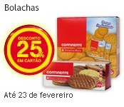 25% de desconto | CONTINENTE | Bolachas até 23 fevereiro