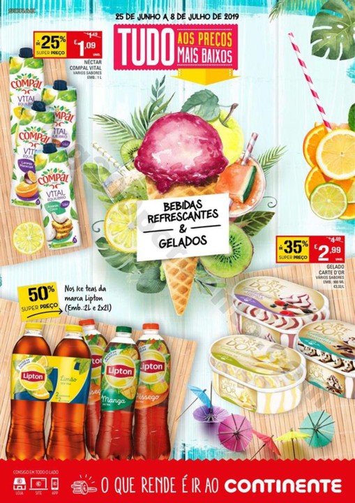 Antevisão Folheto CONTINENTE Hiper Gelados e Bebi