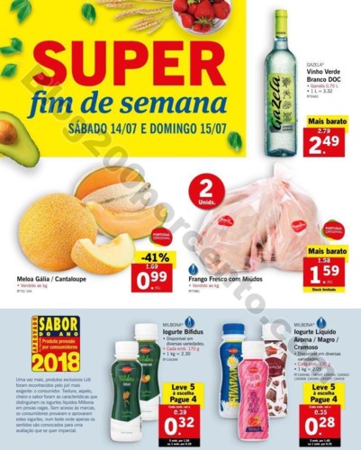 Antevisão Folheto LIDL Fim de semana dias 14 e 15