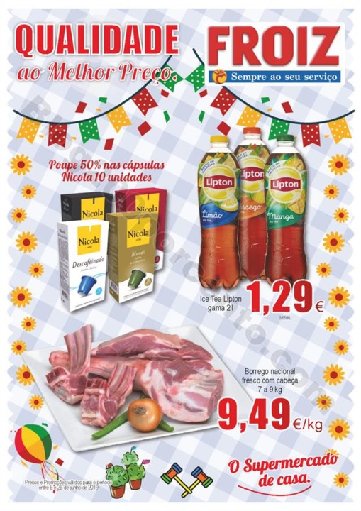 Antevisão Folheto FROIZ Promoções de 6 a 26 jun