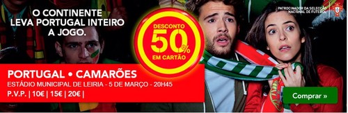 50% desconto | CONTINENTE | Selecção Nacional