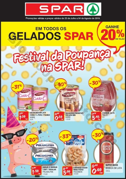 Antevisão Folheto SPAR Promoções de 23 julho a 