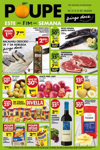 Fim de semana madeira PINGO DOCE 17 a 20 janeiro p