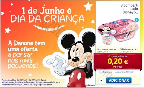 Oferta de vale DANONE é só imprimir 0 Pontos !