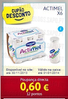 Acumulação 50% + Vale | PINGO DOCE | de 19 a 25 novembro, Danone Actimel,