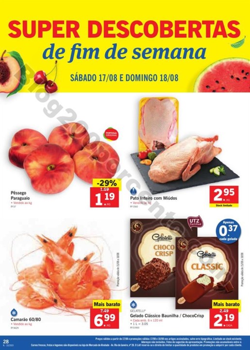Antevisão Folheto LIDL Promoções de 12 a 18 ago