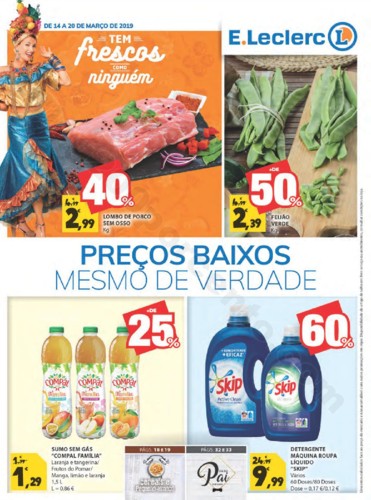 Antevisão Folheto E-LECLERC Promoções de 14 a 2
