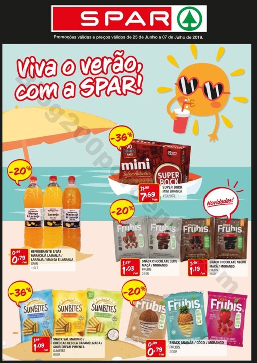 Antevisão Folheto SPAR Promoções de 25 junho a 