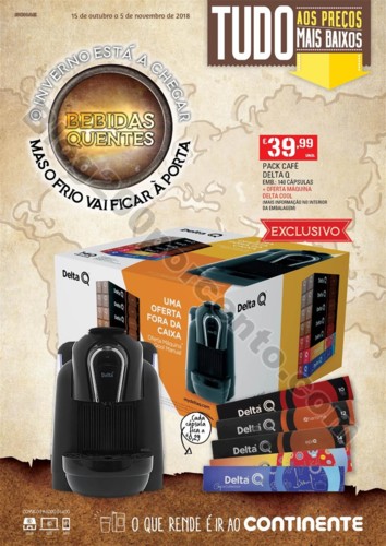 Antevisão folheto CONTINENTE Bebidas quentes prom
