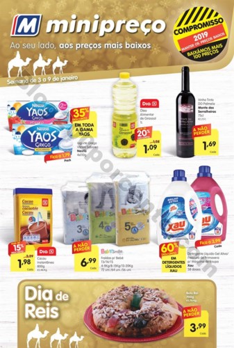 Antevisão Folheto MINIPREÇO Nacional 3 a 9 janei