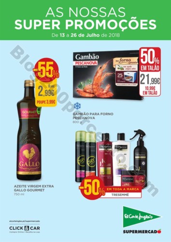 Antevisão Folheto El Corte Ingles 13 a 26 julho p