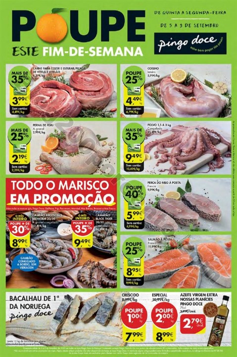 Antevisão Folheto PINGO DOCE Fim de semana promo