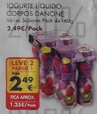 Acumulação L2P1 + vales | PINGO DOCE | de 1 a 7 abril - Corpos Danone
