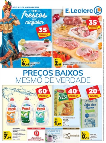 Antevisão Folheto E-LECLERC Promoções de 17 a 2