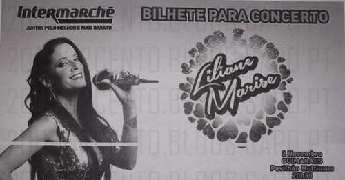 Bilhete duplo grátis Liliane Marise