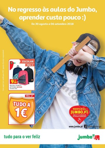 Antevisão Folheto JUMBO Regresso às aulas promo