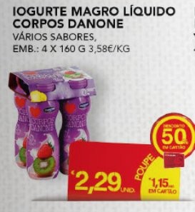 Acumulação 75% de Desconto | CONTINENTE | Iogurtes