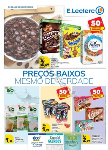 Antevisão Folheto E-LECLERC Promoções de 10 a 1