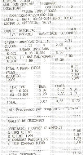 Resultado da acumulação | MINI PREÇO | Actimel de 3 a 9 abril